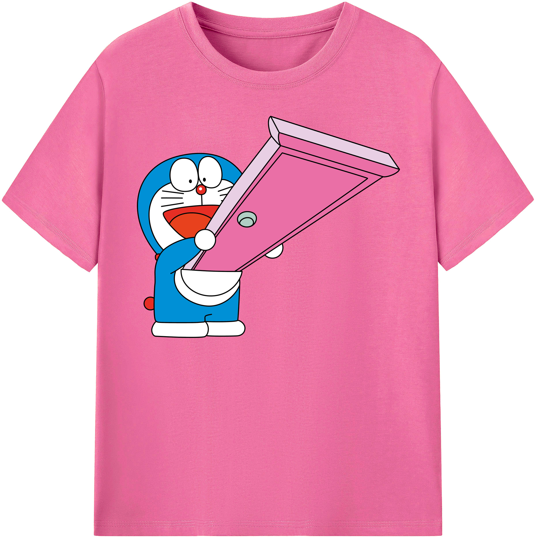 （画像用） ドラえもん Doraemon レディースカジュアルプリントTシャツ（綿100％）
